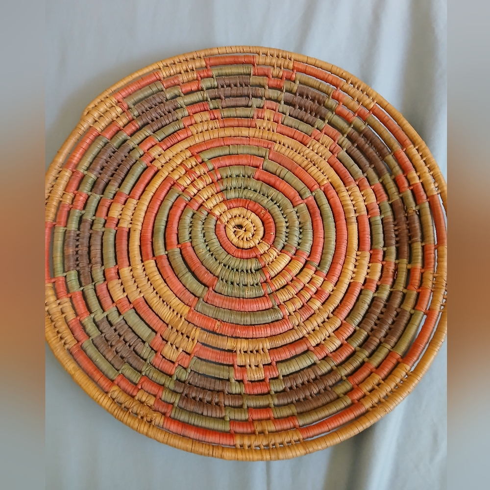 Vintage Native American Coil Basket